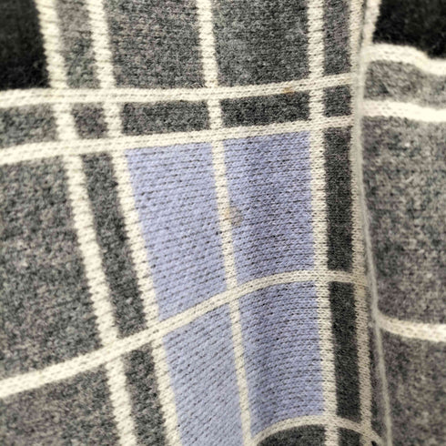 ランバンオンブルー LANVIN en Bleu カシミヤ混 ジャガードチェックスカート レディース FR:38-40