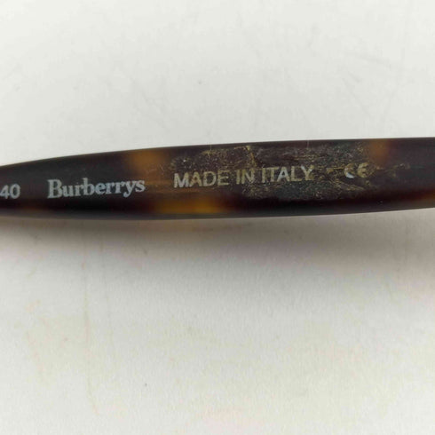 バーバリーズ BURBERRYS イタリア製 サイドロゴ 刻印 レンズロゴ ブラックレンズ サングラス メンズ 49□18