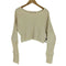 マウジー moussy 23AW HEAVY WAFFLE CROP ヘビー ワッフル クロップ トップス レディース FREE