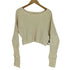 マウジー moussy 23AW HEAVY WAFFLE CROP ヘビー ワッフル クロップ トップス レディース FREE