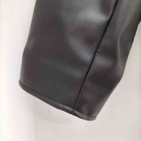 エイチアンドエム H&M フェイクレザーダブルライダースジャケット メンズ import:L