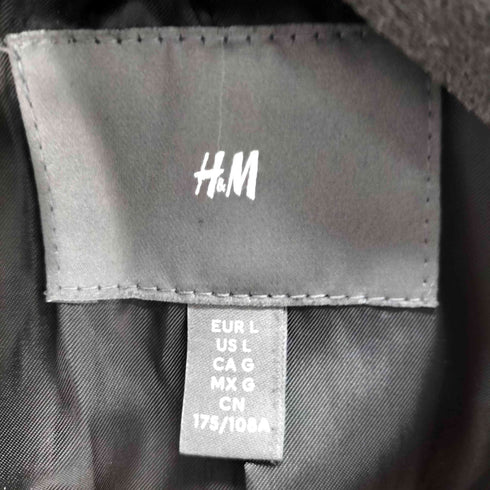 エイチアンドエム H&M フェイクレザーダブルライダースジャケット メンズ import:L