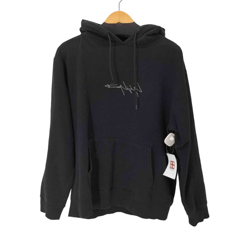 ヨウジヤマモトプールオム Yohji Yamamoto POUR HOMME 17AW ロゴ刺繍コットンプルオーバーパーカー メンズ JPN:L