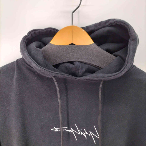 ヨウジヤマモトプールオム Yohji Yamamoto POUR HOMME 17AW ロゴ刺繍コットンプルオーバーパーカー メンズ JPN:L