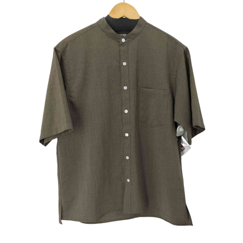 スティーブンアラン Steven Alan LNN/TCH BAND COLLAR SHIRT-BOLD バンドカラーS/Sシャツ メンズ JPN:M