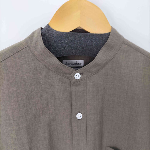 スティーブンアラン Steven Alan LNN/TCH BAND COLLAR SHIRT-BOLD バンドカラーS/Sシャツ メンズ JPN:M