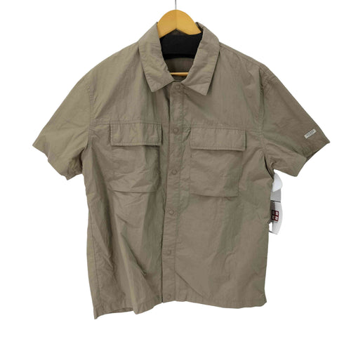 ゲス GUESS ナイロン混S/Sワークシャツ メンズ import:L