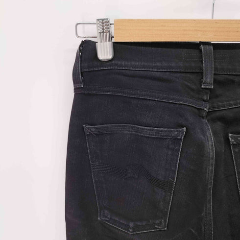 ヌーディージーンズ Nudie Jeans スキニーフィットブラックデニムパンツ メンズ W27L32