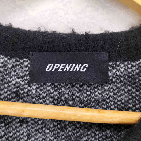 OPENING ジャガードモヘアクルーネックカーディガン casual メンズ JPN:M