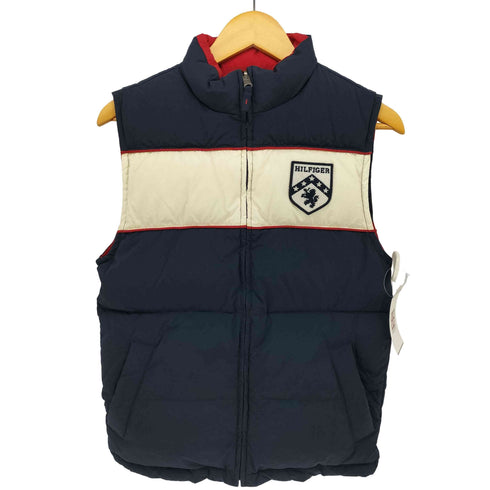 トミーヒルフィガー TOMMY HILFIGER ロゴワッペン リバーシブル ダウンベスト レディース import:XL