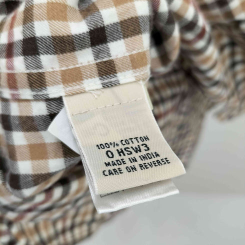 エルエルビーン L.L.Bean インド製 John & Field チェック L/S ボタンダウンシャツ メンズ import:S