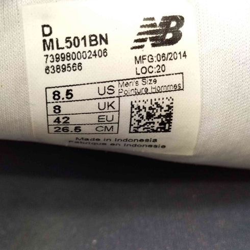 ニューバランス NEW BALANCE 501 ローカット スニーカー メンズ JPN:26.5
