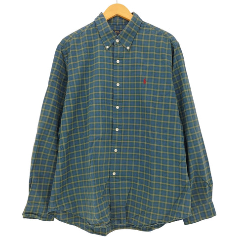 ポロラルフローレン POLO RALPH LAUREN チェック ボタンダウンシャツ メンズ import:XL