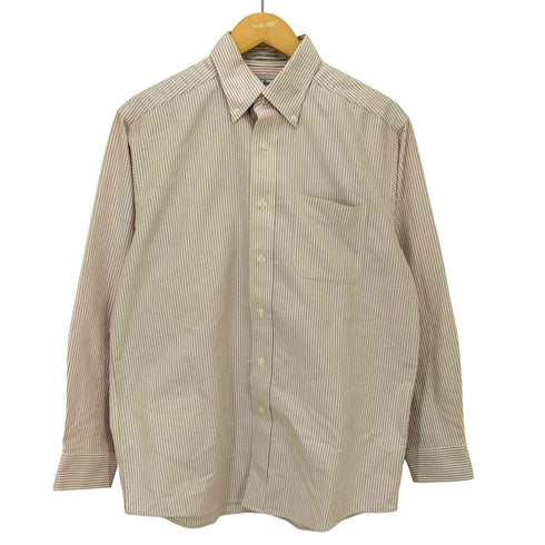 エルエルビーン L.L.Bean マレーシア製 WRINKLE RESISTANT ストライプ柄 L/S ボタンダウンシャツ メンズ 15-32