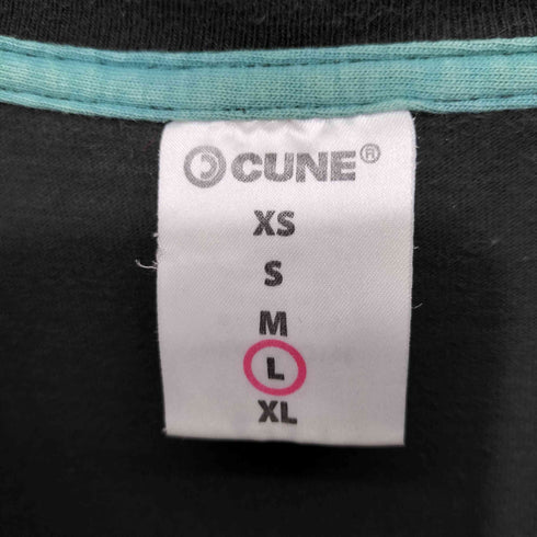 キューン CUNE 前面プリントクルーネックTシャツ うさぎ メンズ L