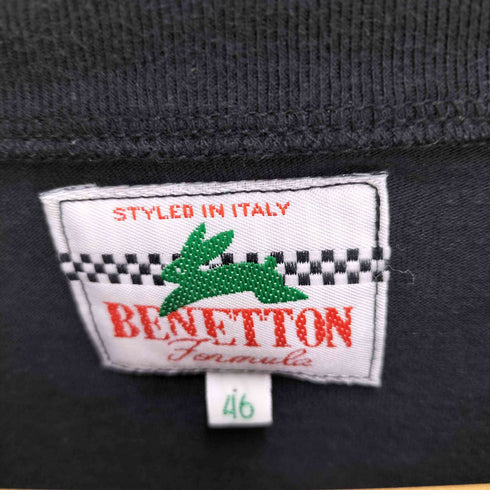 ベネトン BENETTON ロゴプリント クルーネック S/S シャツ メンズ EUR:46