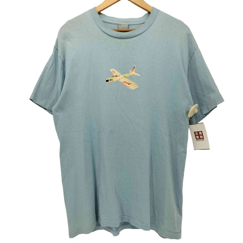 ステューシー Stussy 90-2000s USA製 飛行機クルーネックTシャツ メンズ L