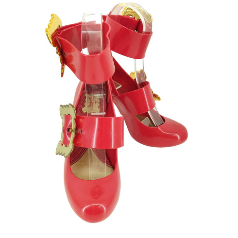 ヴィヴィアンウエストウッド アングロマニア Vivienne Westwood ANGLOMANIA ラバーダブルストラップ 額縁パンプス レディース 37