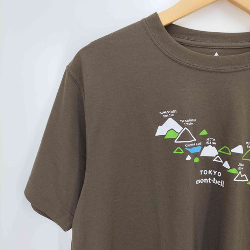 モンベル mont bell WIC.T 東京 ご当地 クルーネック S/S シャツ メンズ JPN:M