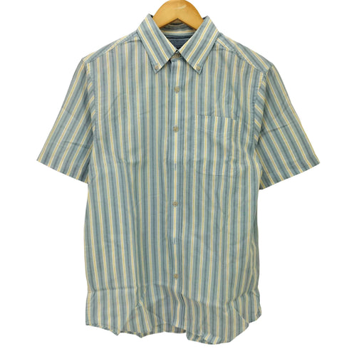 エルエルビーン L.L.Bean マルチストライプ ボタンダウン S/S シャツ メンズ M-REG
