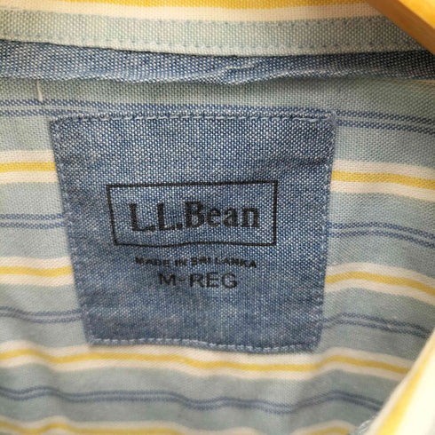 エルエルビーン L.L.Bean マルチストライプ ボタンダウン S/S シャツ メンズ M-REG