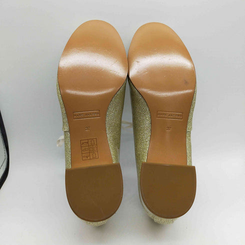 マークジェイコブス MARC JACOBS BETTY LACE UP OXFORD ラメ コーティング レースアップ シューズ レディース EUR:37