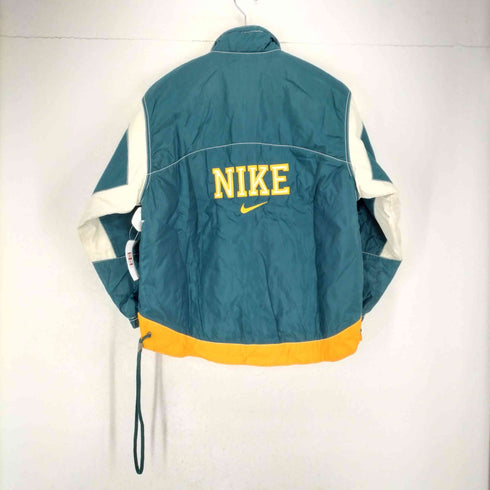 ナイキ NIKE 90~00S 刺繍タグ ナイロンジップブルゾン レディース L