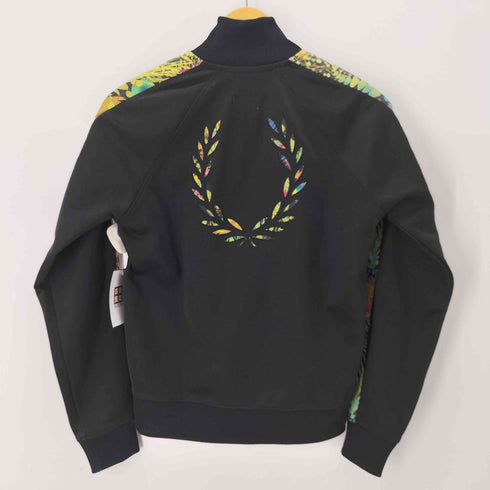 フレッドペリー FRED PERRY プリントデザイントラックジャケット レディース US:10