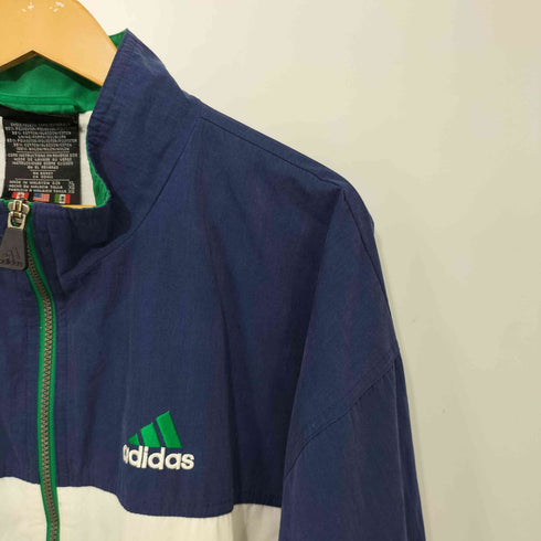 アディダス adidas 80-90s 万国旗 パフォーマンスロゴ ジップ アップジャケット メンズ XL