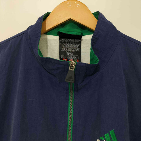 アディダス adidas 80-90s 万国旗 パフォーマンスロゴ ジップ アップジャケット メンズ XL