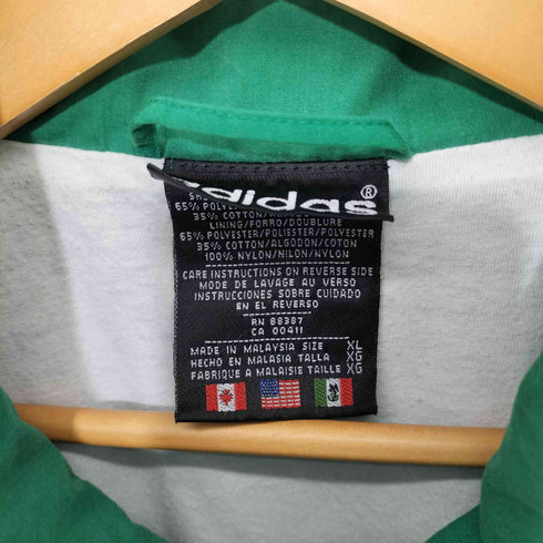 アディダス adidas 80-90s 万国旗 パフォーマンスロゴ ジップ アップジャケット メンズ XL