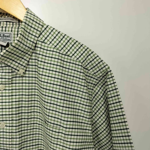 エルエルビーン L.L.Bean WRINKLE RESISTANT チェック ボタンダウンシャツ メンズ 17 1/2 REG