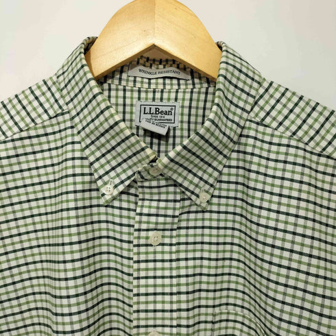 エルエルビーン L.L.Bean WRINKLE RESISTANT チェック ボタンダウンシャツ メンズ 17 1/2 REG