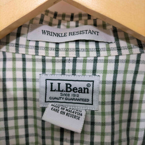 エルエルビーン L.L.Bean WRINKLE RESISTANT チェック ボタンダウンシャツ メンズ 17 1/2 REG