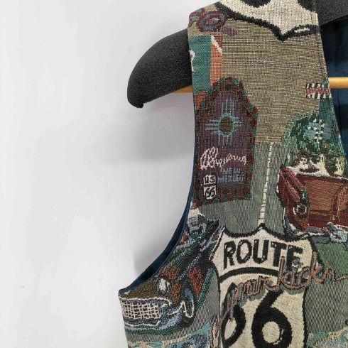 ROUTE 66 タペストリー ベスト レディース