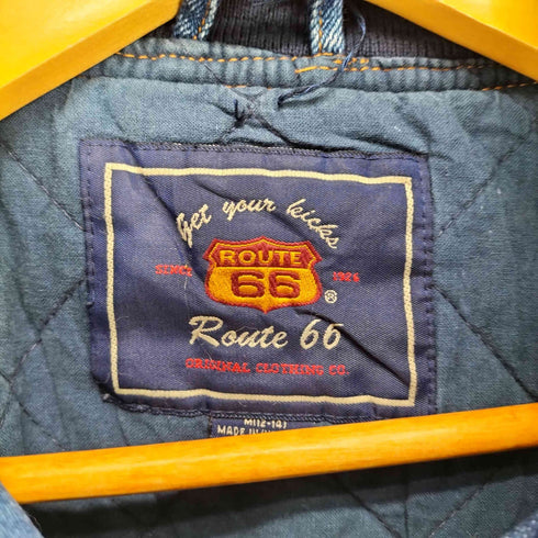 ROUTE 66 背面刺繍デニム切替スタジャン メンズ M