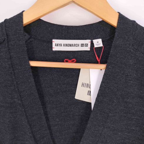 ユニクロ UNIQLO メリノオーバーサイズVネックカーディガン レディース JPN:M