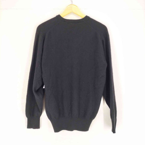 紋章ワッペンカシミヤニット PURE CASHMERE メンズ L