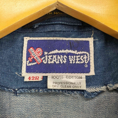 JEANS WEST デニムテーラードジャケット メンズ 42R