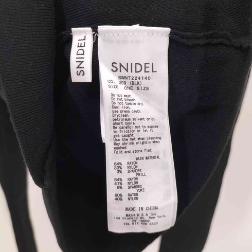 スナイデル snidel デコルテシースルードッキングニットプルオーバー レディース ONE