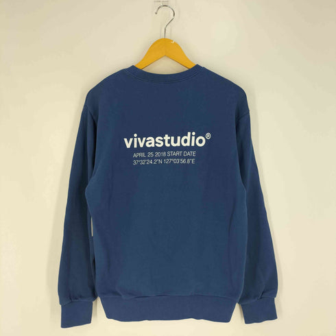 ビバスタジオ vivastudio ロゴプリント クルーネックスウェット メンズ import:S