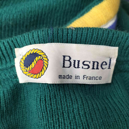 中綿入りサイドラインデザインコットンニット MADE IN FRANCE メンズ