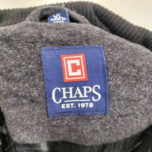 チャップス CHAPS レイヤードカラー ウールハーフコート メンズ XL