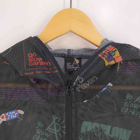 ゴースローキャラバン go slow caravan TANATEX CHEMICALS EULAN SPA01 メッシュ 防蚊加工 総柄プリント パーカー メンズ 4