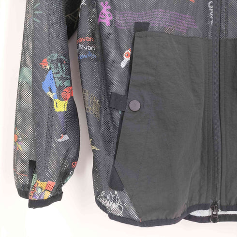 ゴースローキャラバン go slow caravan TANATEX CHEMICALS EULAN SPA01 メッシュ 防蚊加工 総柄プリント パーカー メンズ 4