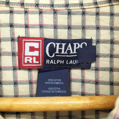 チャップスラルフローレン CHAPS RALPH LAUREN ビッグサイズ半袖チェックシャツ メンズ 3XLT