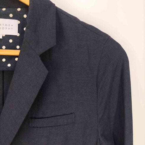 マッキントッシュフィロソフィー MACKINTOSH PHILOSOPHY ダブルブレスト 金ボタン テーラードジャケット レディース 38