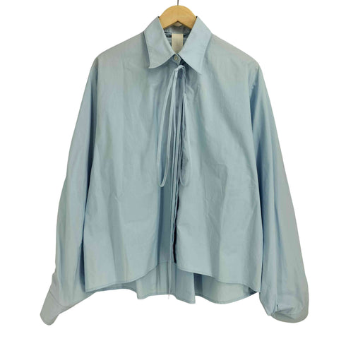 エムエムシックスメゾンマルジェラ MM6 Maison Margiela 21aw Detachable Collar Cropped Blouse バルーンスリーブ ポプリンシャツ レディース 40