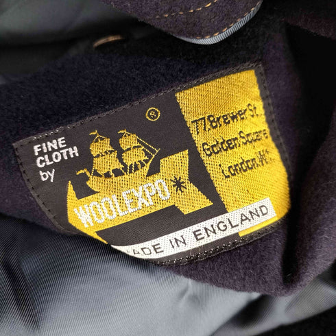 WOOLWXPO HENRY POOLE メルトン ステンカラーコート メンズ