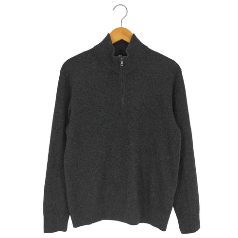 ユニクロ UNIQLO カシミヤハーフジップセーター メンズ JPN:M